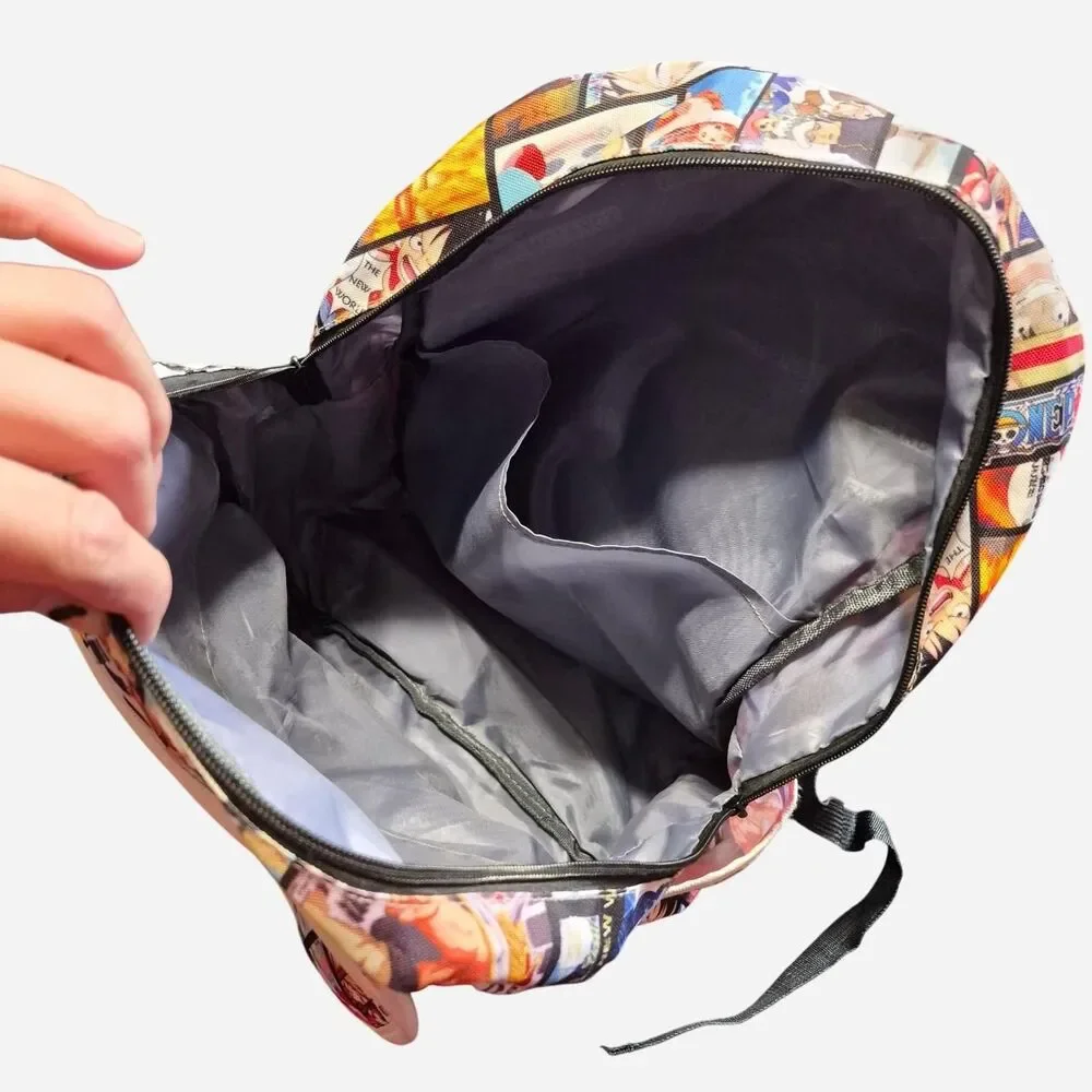 One-piece Manga Panel Print Backpack